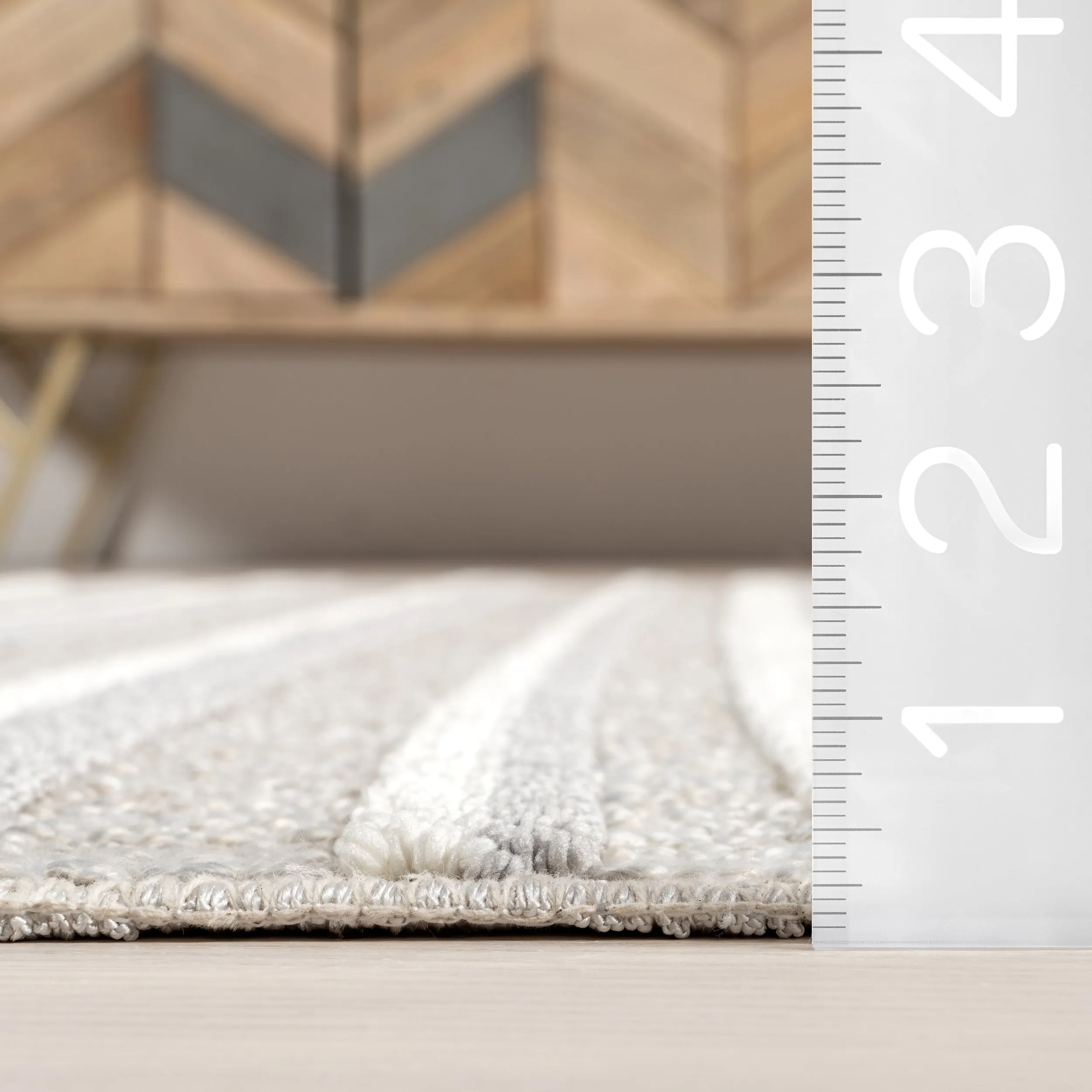 nuLOOM Kerensa Striped Machine Washable Area Rug