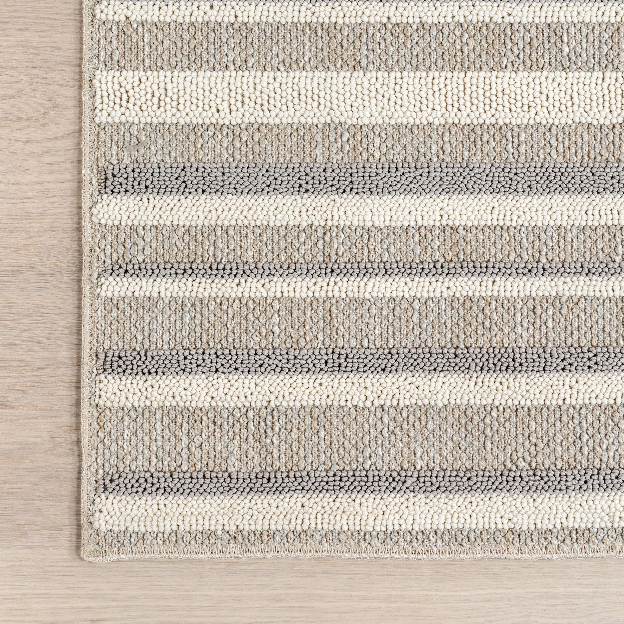 nuLOOM Kerensa Striped Machine Washable Area Rug