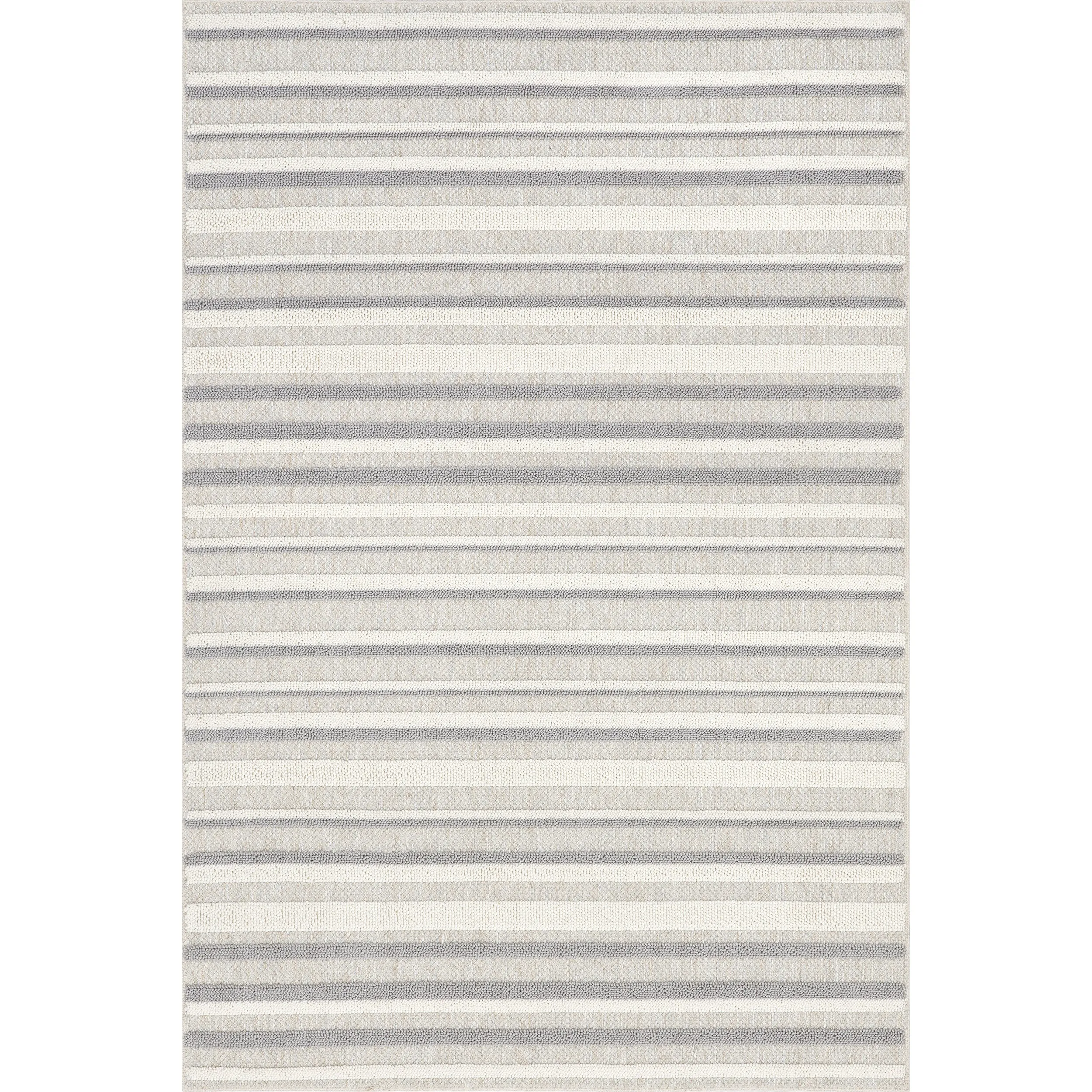 nuLOOM Kerensa Striped Machine Washable Area Rug