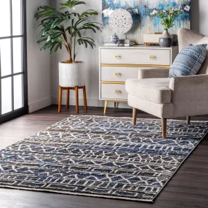 nuLOOM Maisie Banded Tribal Area Rug Area Rugs final clearance