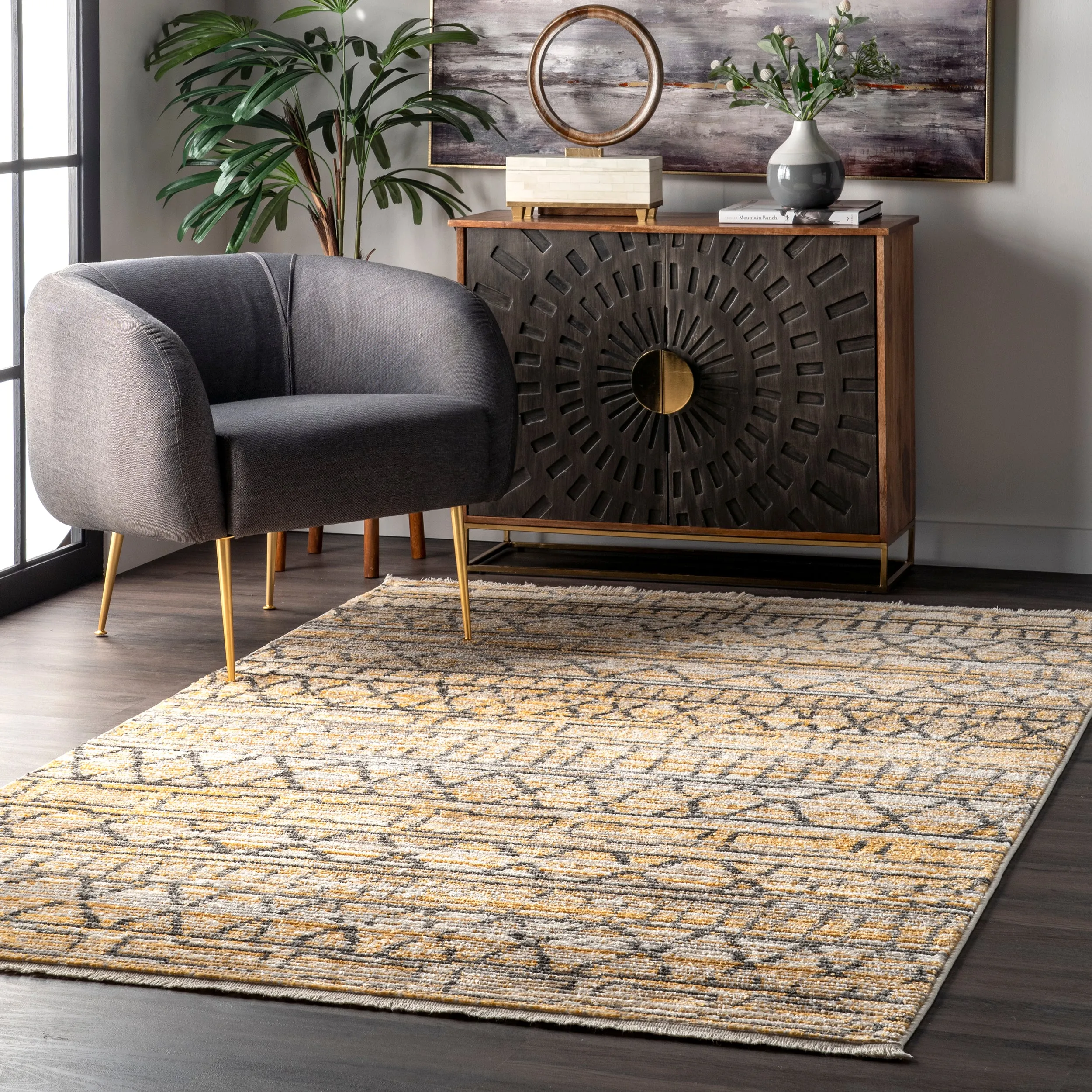 nuLOOM Maisie Banded Tribal Area Rug