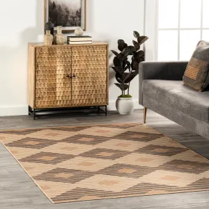 nuLOOM Nautical Striped Easy-Jute Machine Washable Area Rug Area Rugs final clearance
