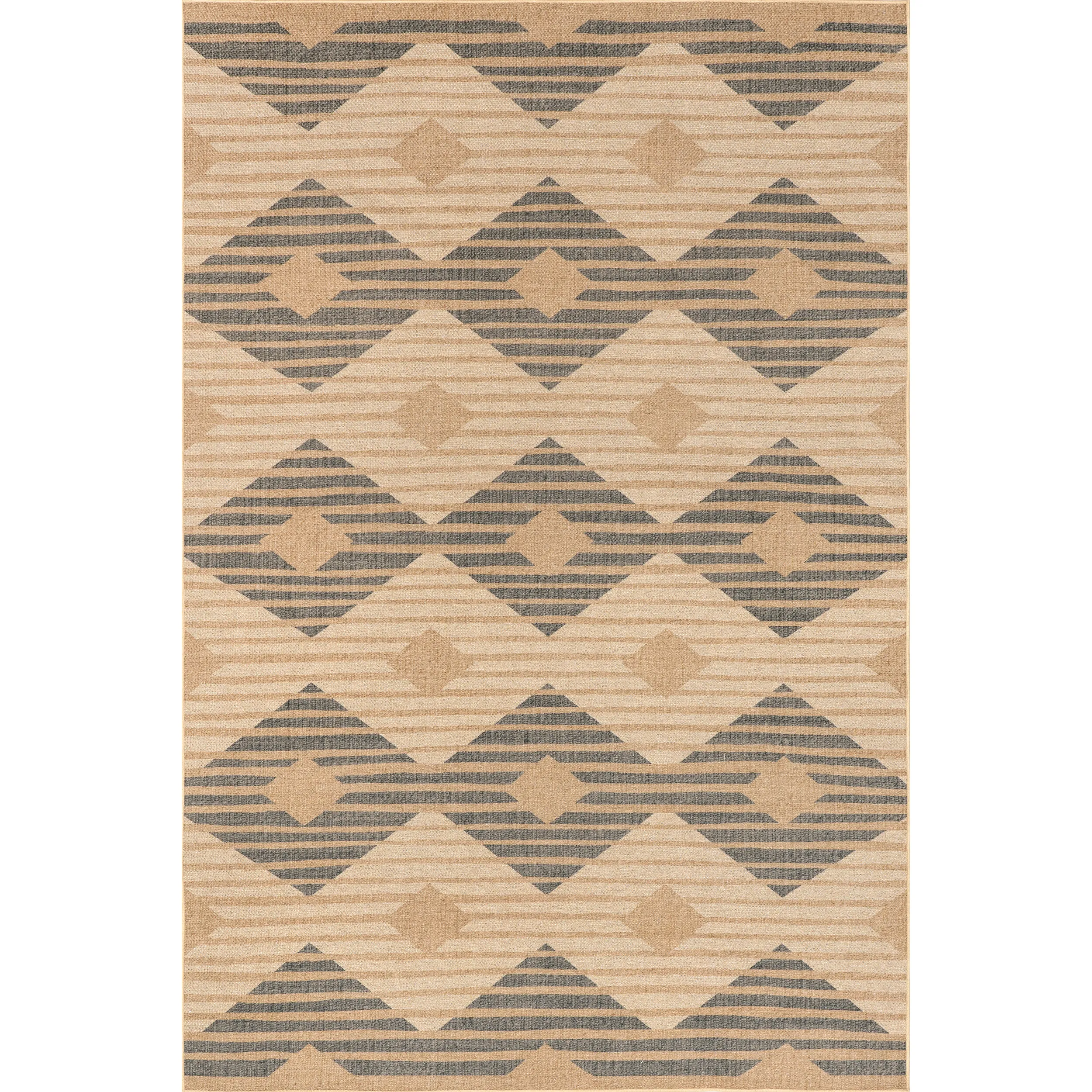 nuLOOM Nautical Striped Easy-Jute Machine Washable Area Rug