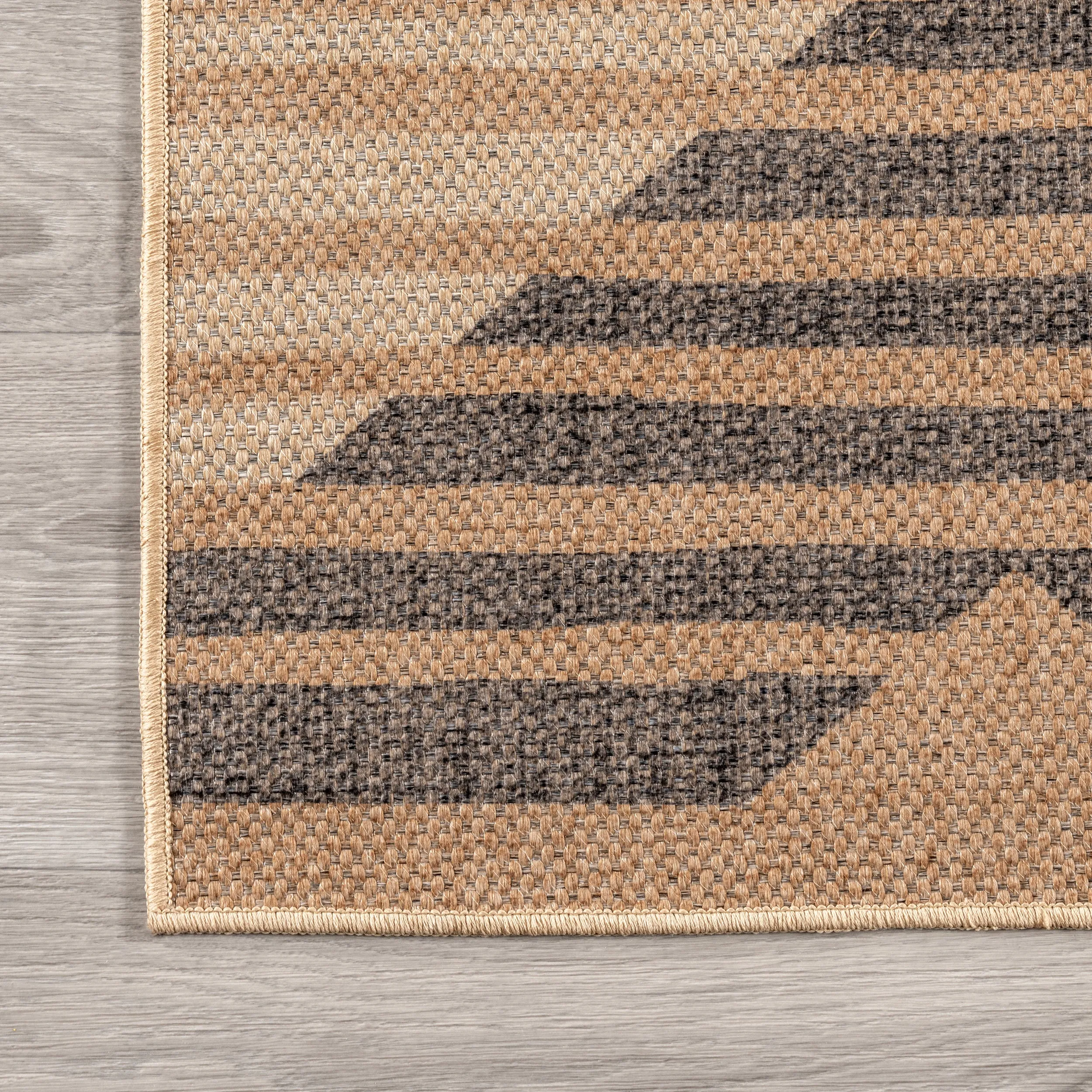 nuLOOM Nautical Striped Easy-Jute Machine Washable Area Rug