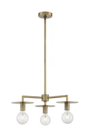 Nuvo Bizet 60-7243 Chandelier Light - Vintage Brass Chandeliers Lighting best seller