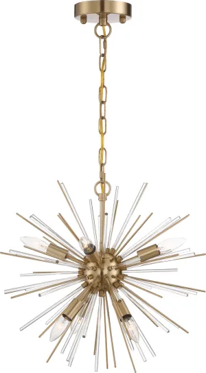 Nuvo Cirrus 60-6992 Chandelier Light - Vintage Brass Chandeliers Lighting best seller