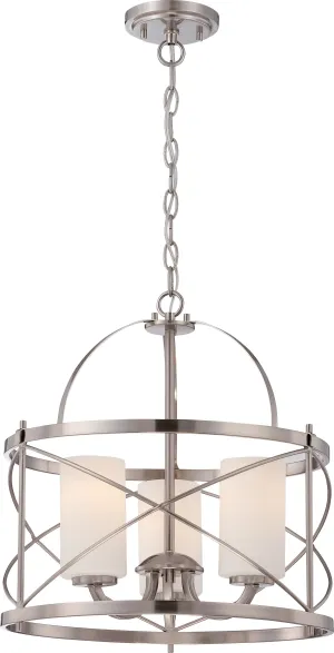Nuvo Ginger 60-5333 Chandelier Light - Brushed Nickel Chandeliers Lighting best seller