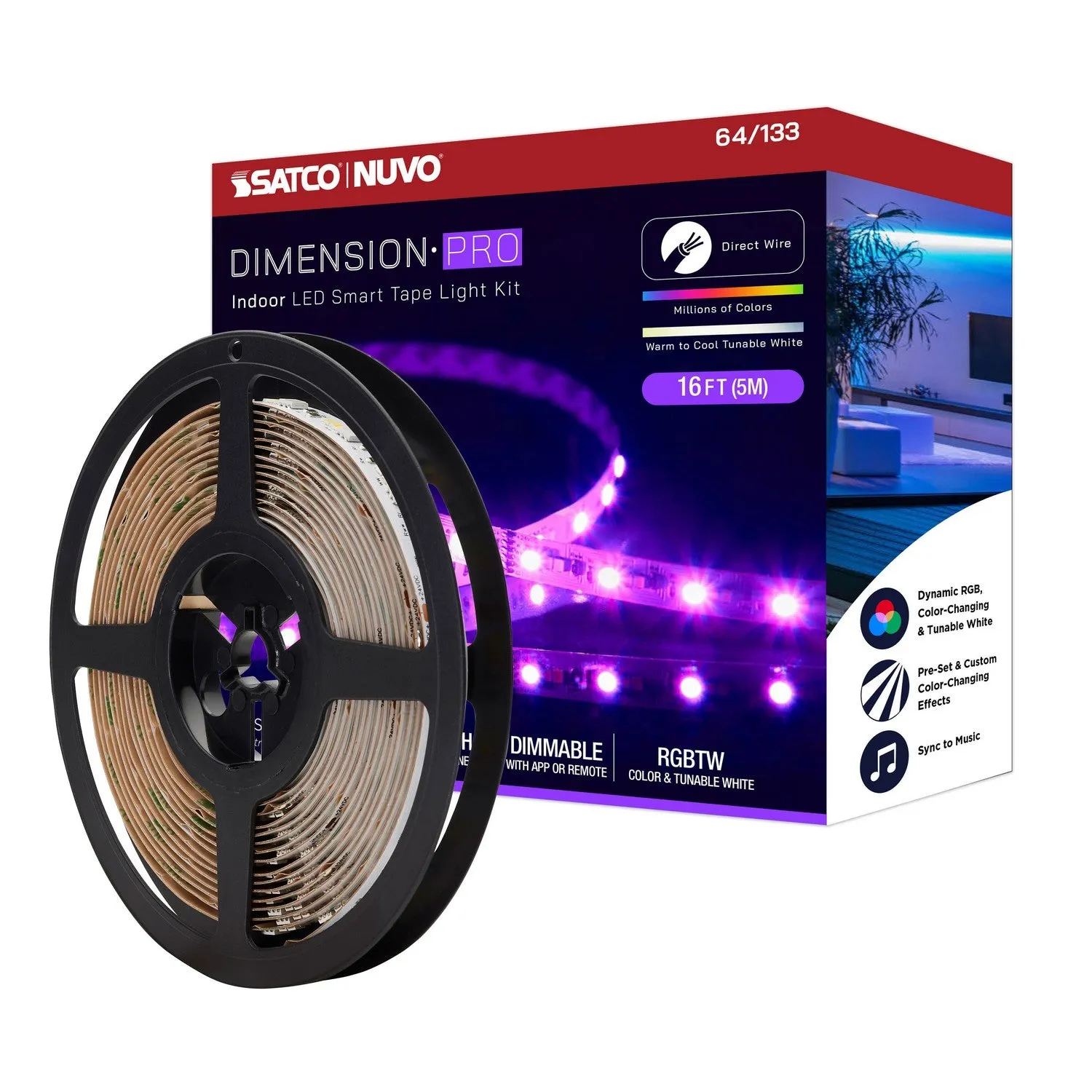 Nuvo Lighting 64-133  Tape Light Decor White Affordable Accent Lighting