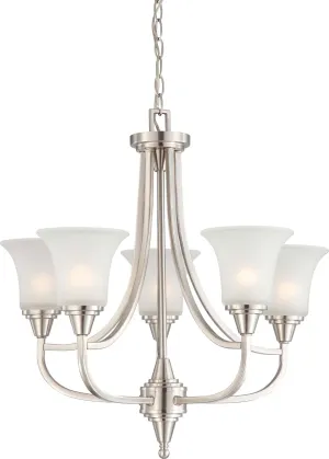 Nuvo Surrey 60-4146 Chandelier Light - Brushed Nickel Chandeliers Lighting best seller