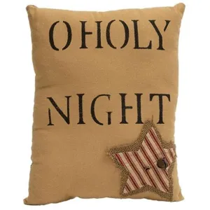 O Holy Night Star Primitive Pillow Decorative Accessories ON SALE