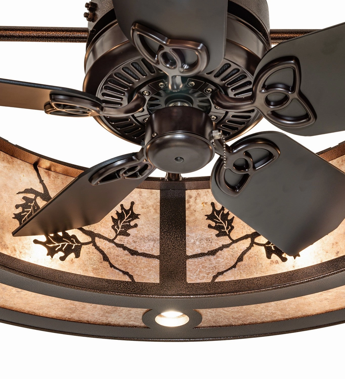 Oak Leaf 12 Light Chandel-Air Copper Vein Fandeliers at discount prices