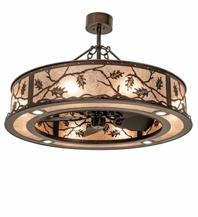 Oak Leaf 12 Light Chandel-Air Copper Vein Large Fans FANS best price