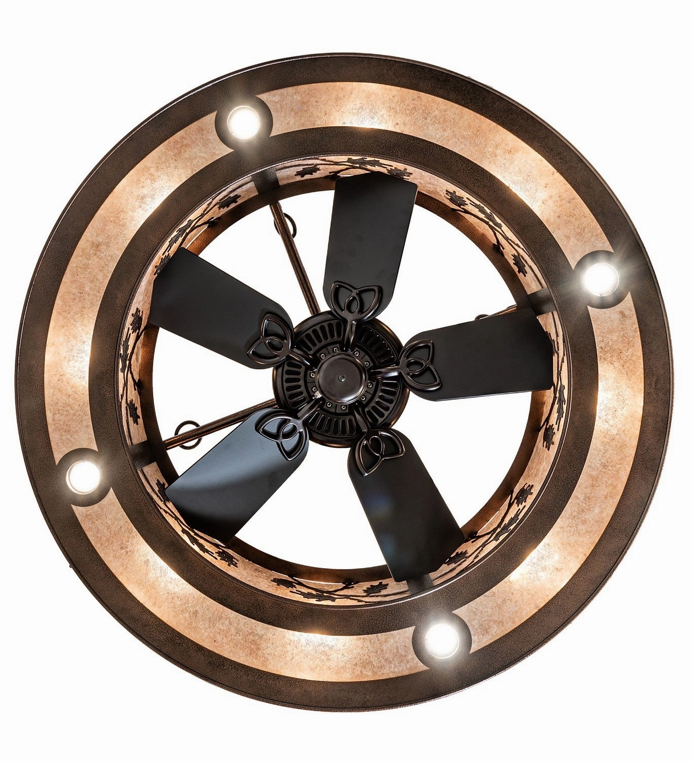 Oak Leaf 12 Light Chandel-Air Copper Vein Large Ceiling Fans online store