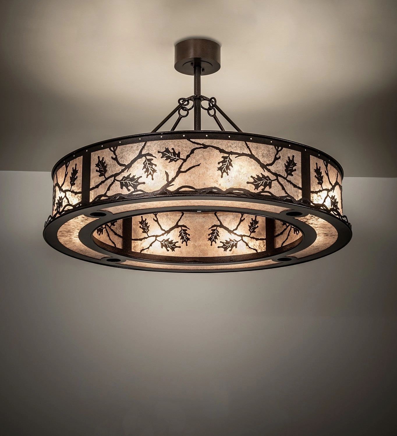 Oak Leaf 12 Light Pendant Copper Vein Fandeliers at discount prices