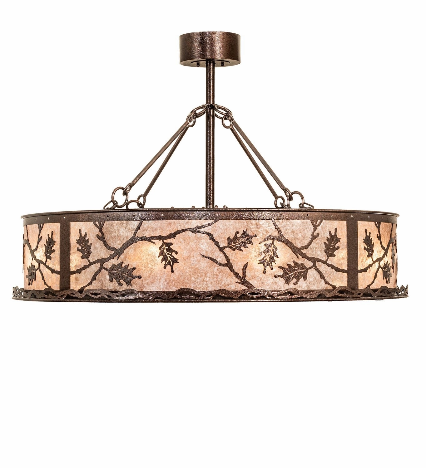 Oak Leaf 12 Light Pendant Copper Vein Fandeliers at discount prices