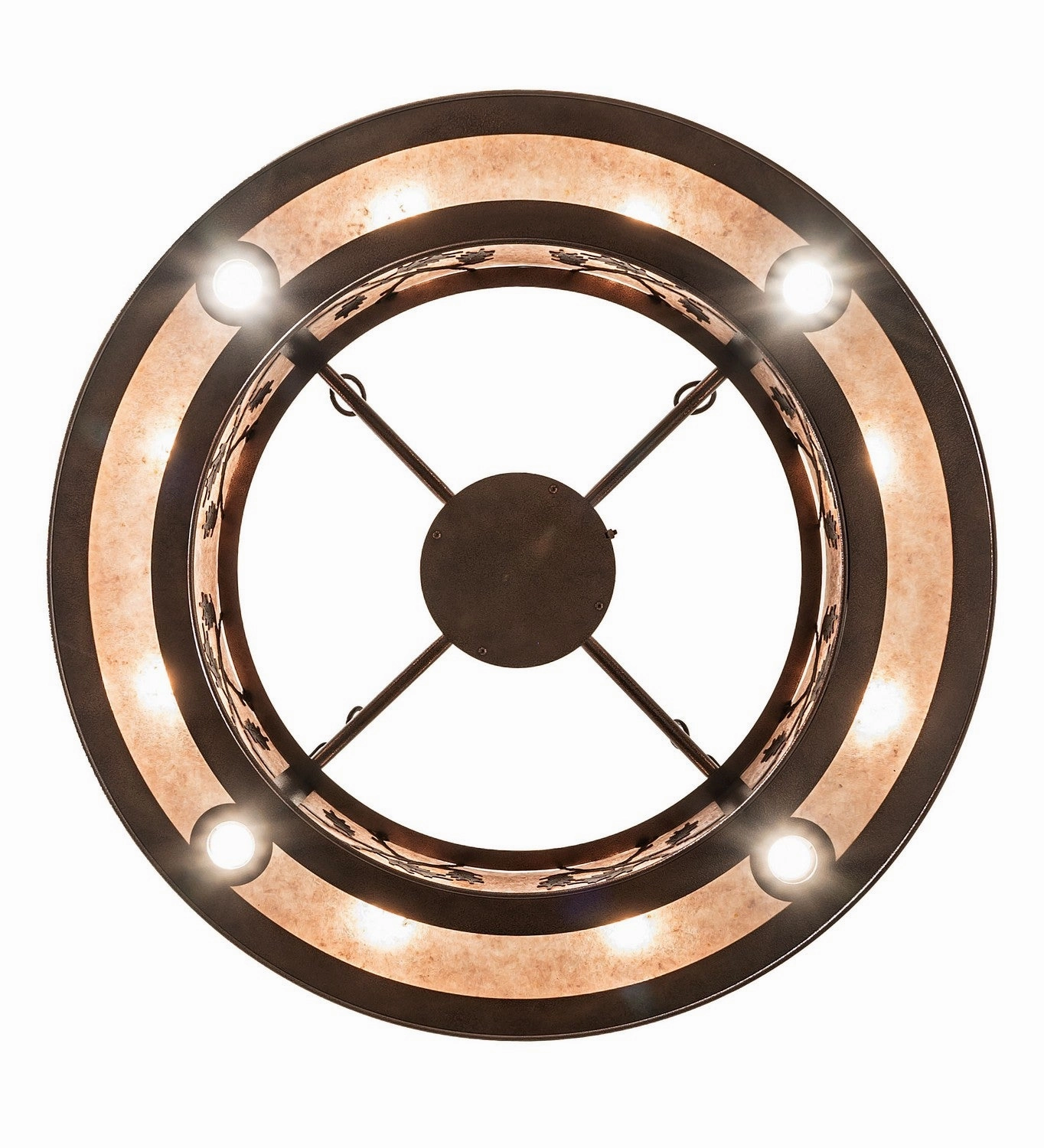 Oak Leaf 12 Light Pendant Copper Vein Large Ceiling Fans online store