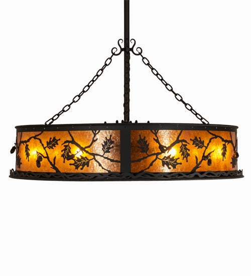 Oak Leaf & Acorn Eight Light Chandel-Air Fandeliers at discount prices