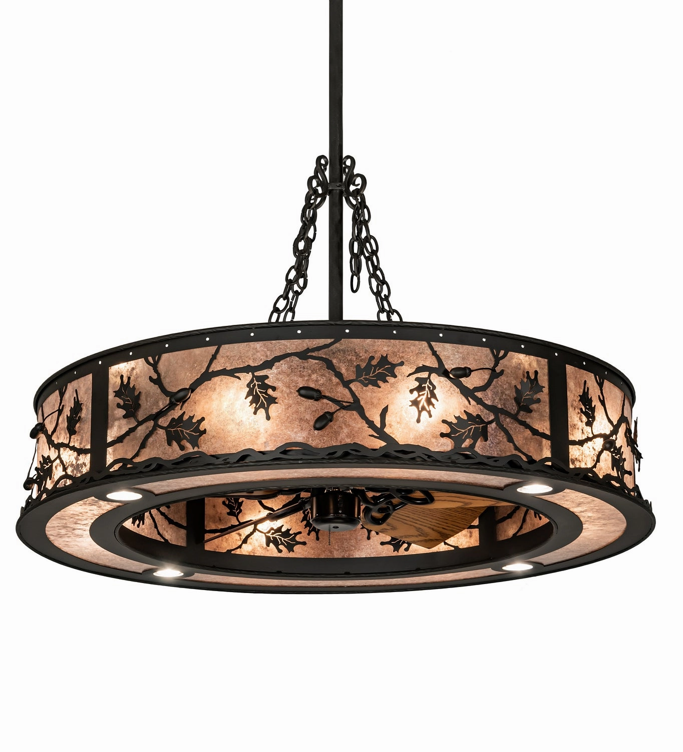 Oak Leaf & Acorn Eight Light Chandel-Air Large Fans FANS best price