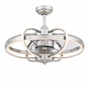 Obvi 22"Ceiling Fan Brushed Nickel Fandeliers FANS on sale now