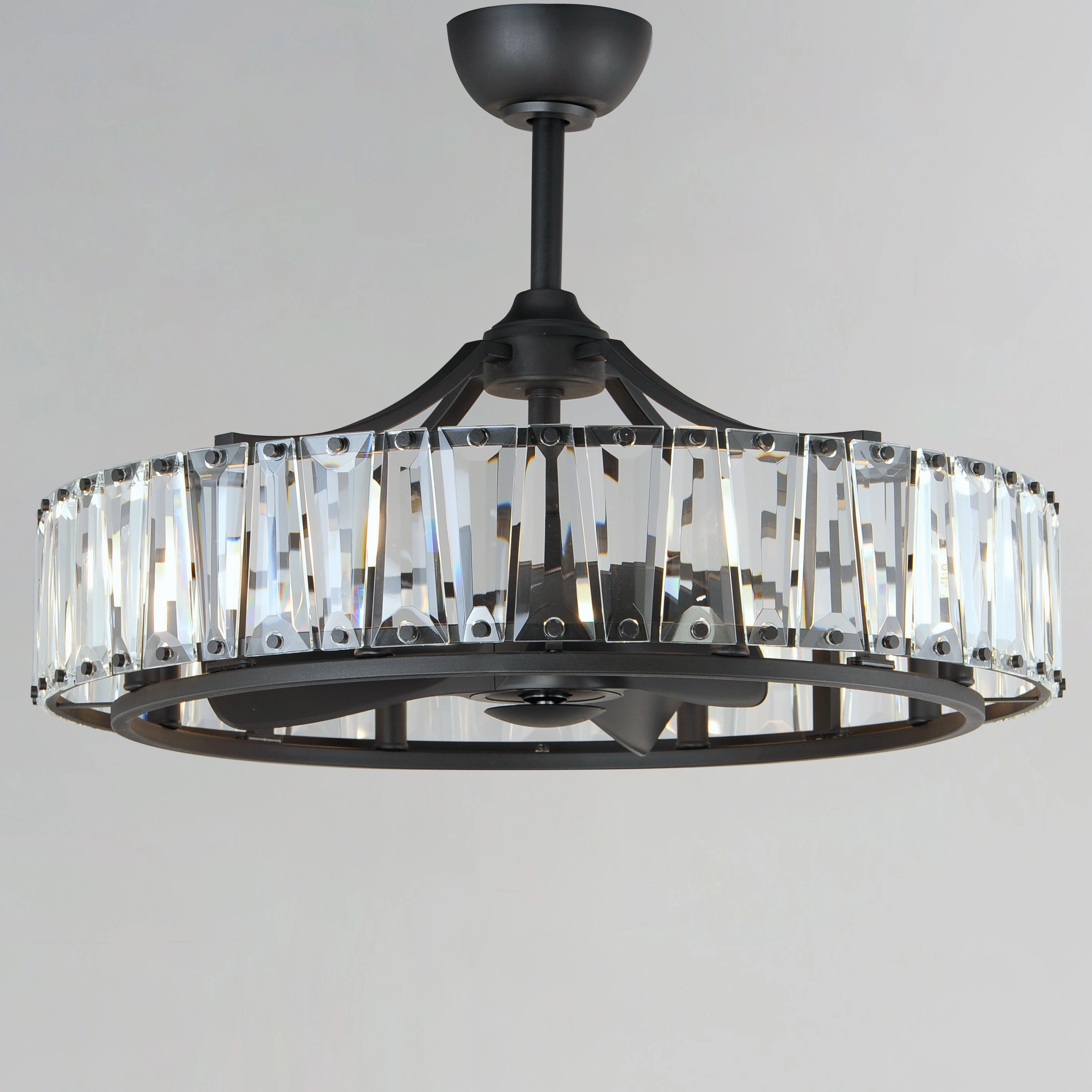 Odeon LED Fandelight Black Fandeliers at discount prices