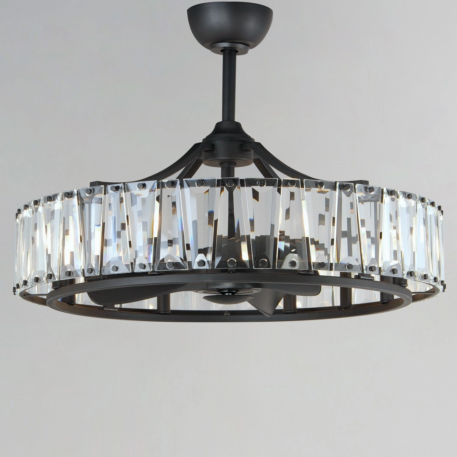 Odeon LED Fandelight Black Fandeliers at discount prices