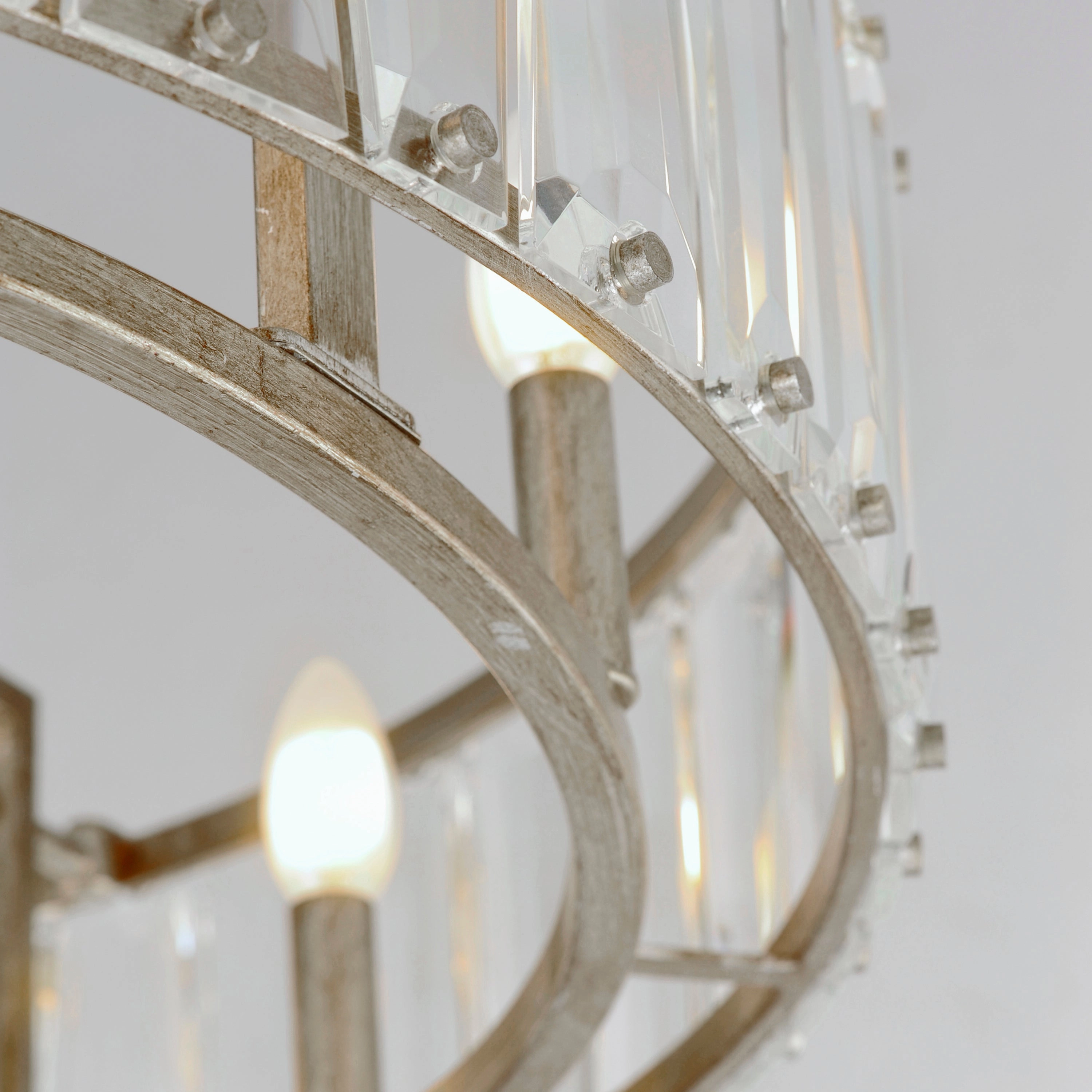 Odeon LED Fandelight Golden Silver Fandeliers at discount prices