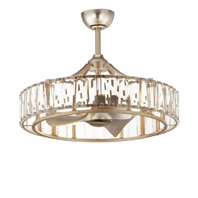 Odeon LED Fandelight Golden Silver Fandeliers FANS on sale now