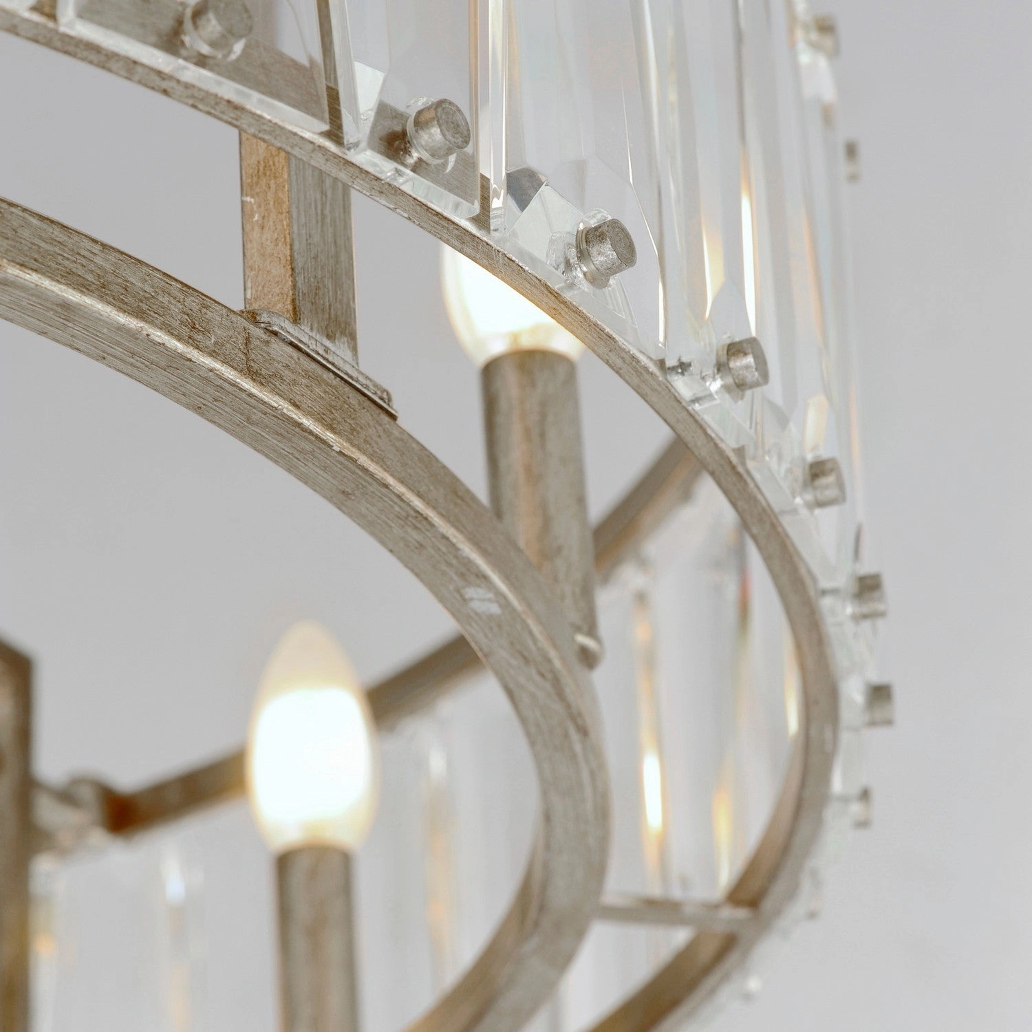 Odeon LED Fandelight Golden Silver Fandeliers at discount prices