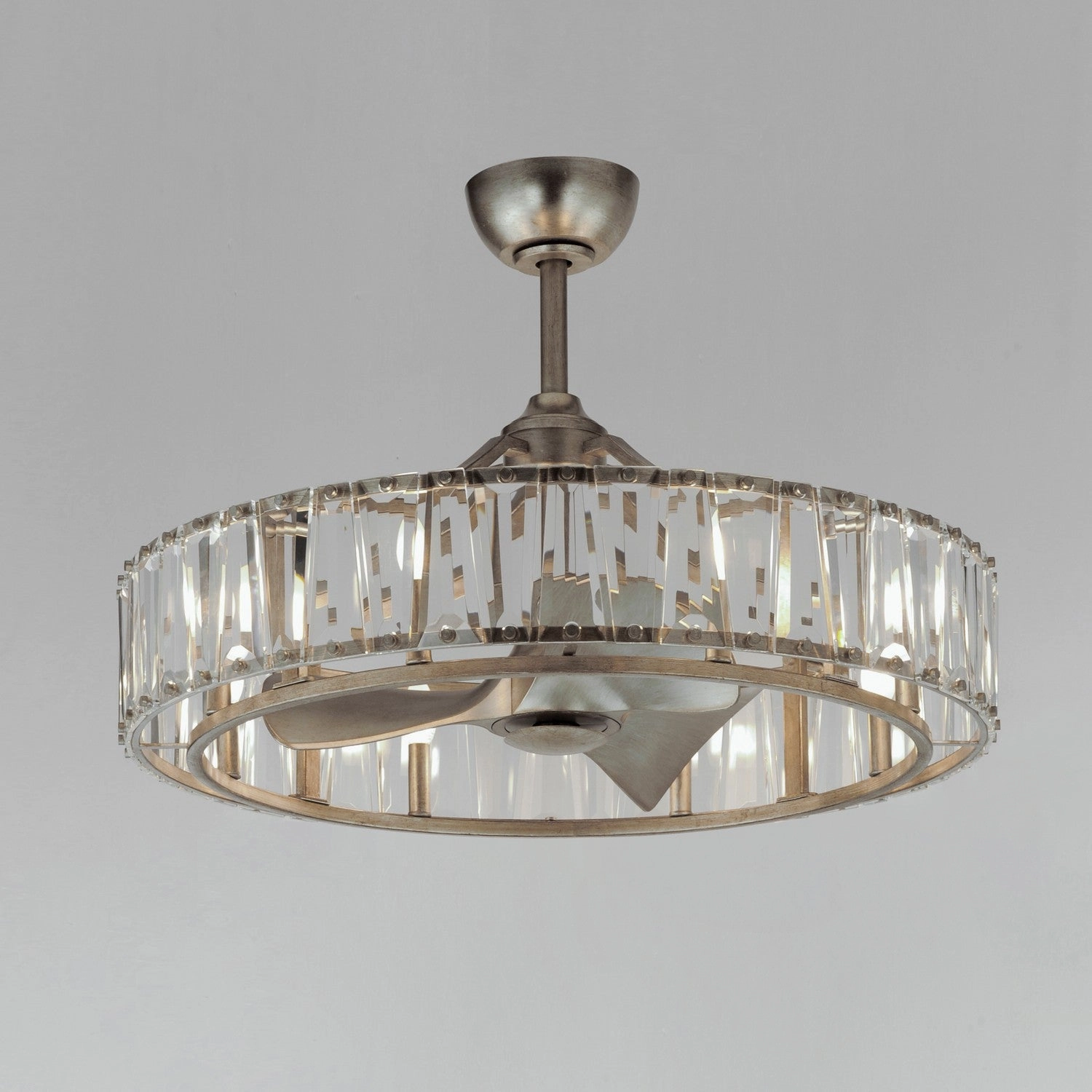 Odeon LED Fandelight Golden Silver Fandeliers at discount prices