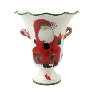 Old St. Nick Large Footed Cachepot w/ Campfire Decorative Accessories seasonal sale