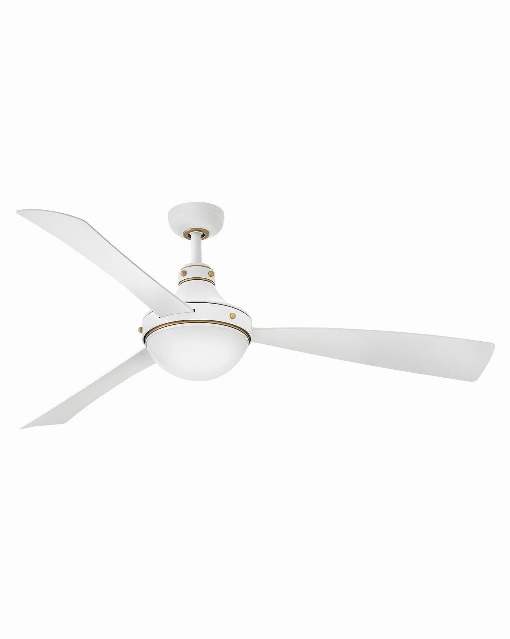 Oliver 62" LED Smart Fan Matte White Exterior Fans FANS clearance sale