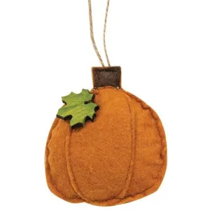 Orange Pumpkin Felt Ornament Affordable Holiday Accessories