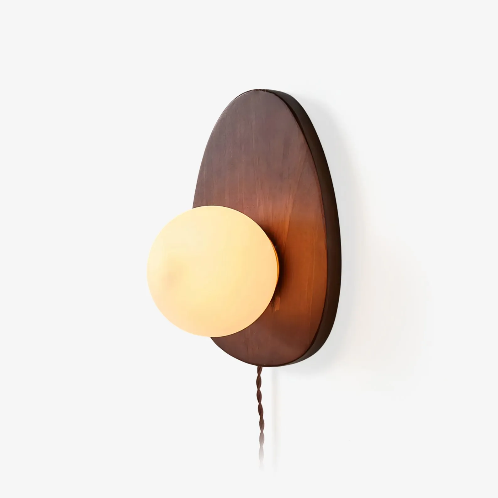 Orba Walnut Plug-in Wall Lamp Lighting for Living Room online