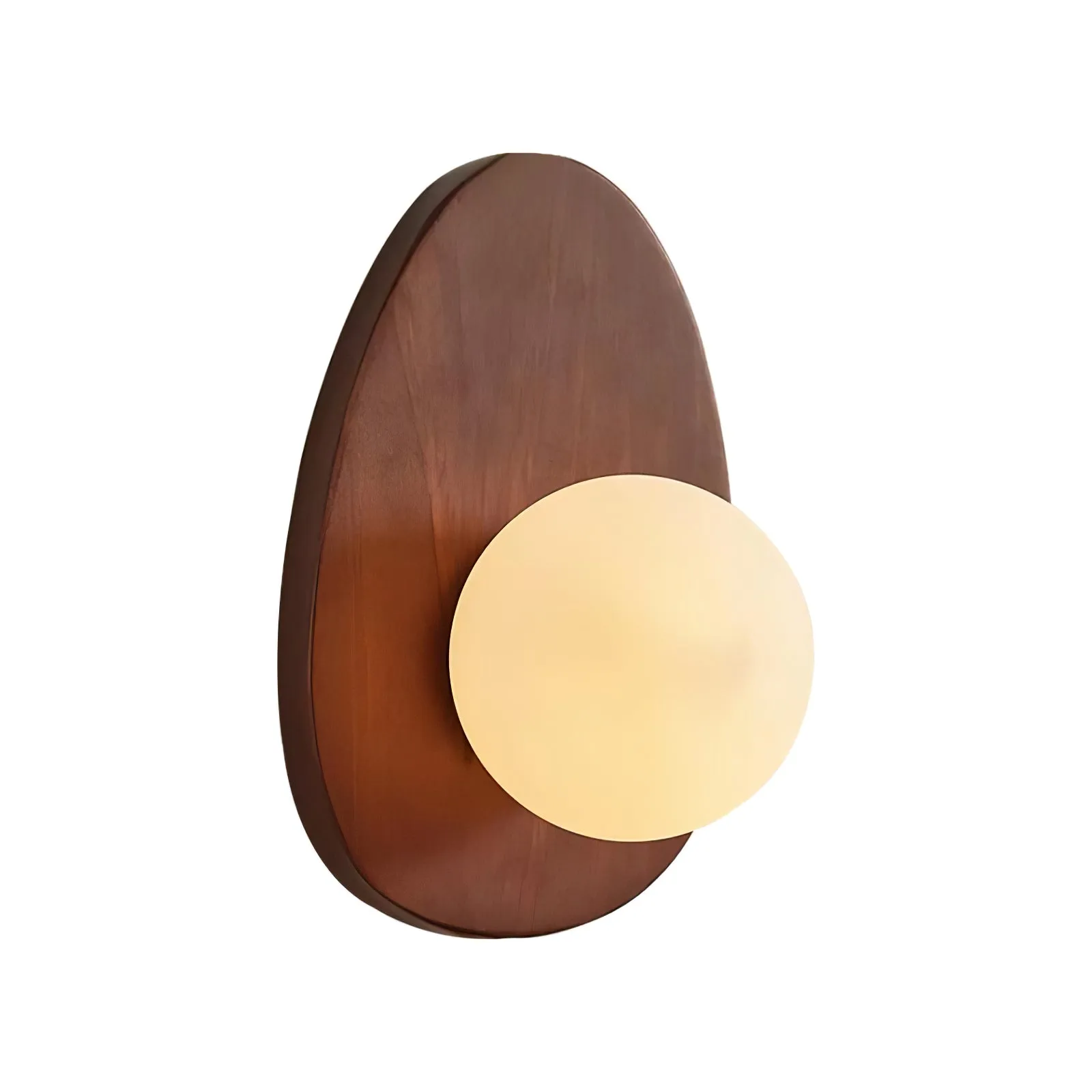 Orba Walnut Wall Lamp