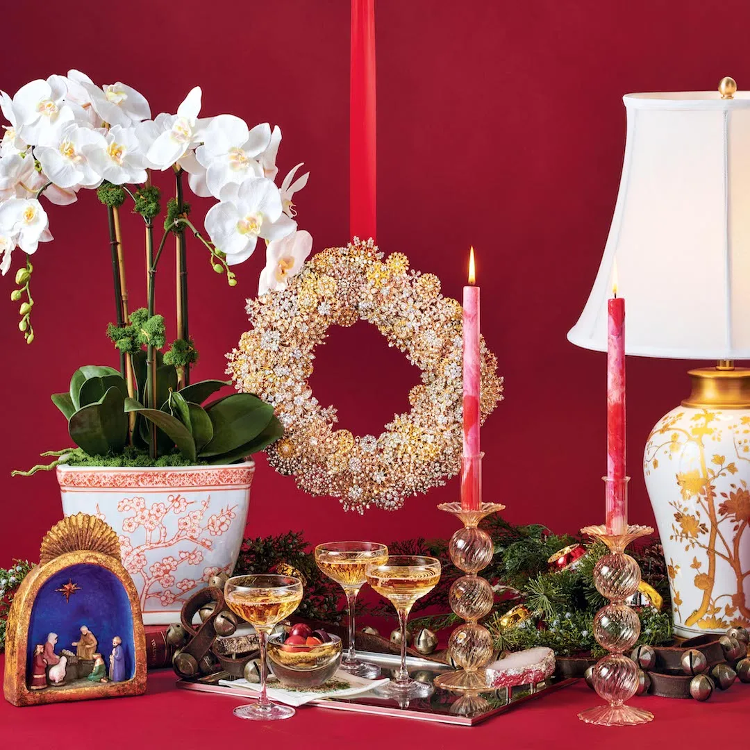 Orchids in Cherry Blossom Cachepot Faux Florals Wreaths hot price
