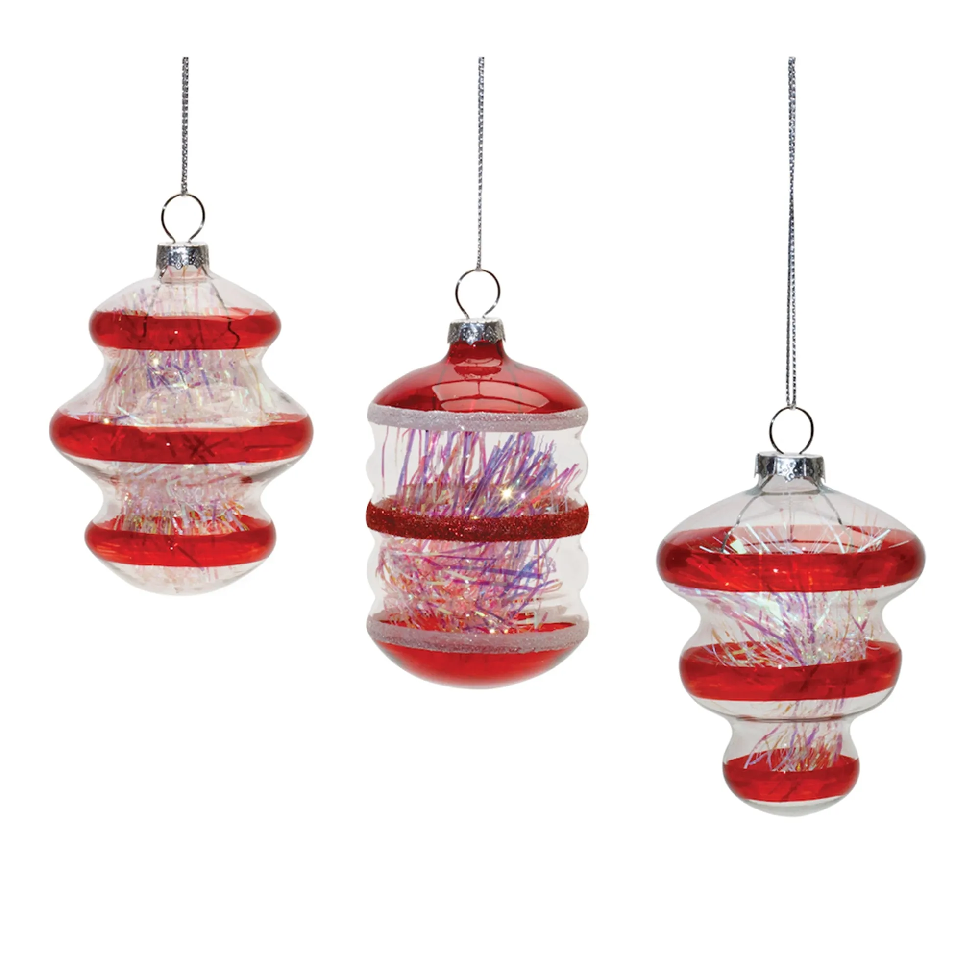 Ornament (Set of 12) 4"H Glass Festive Decor online outlet