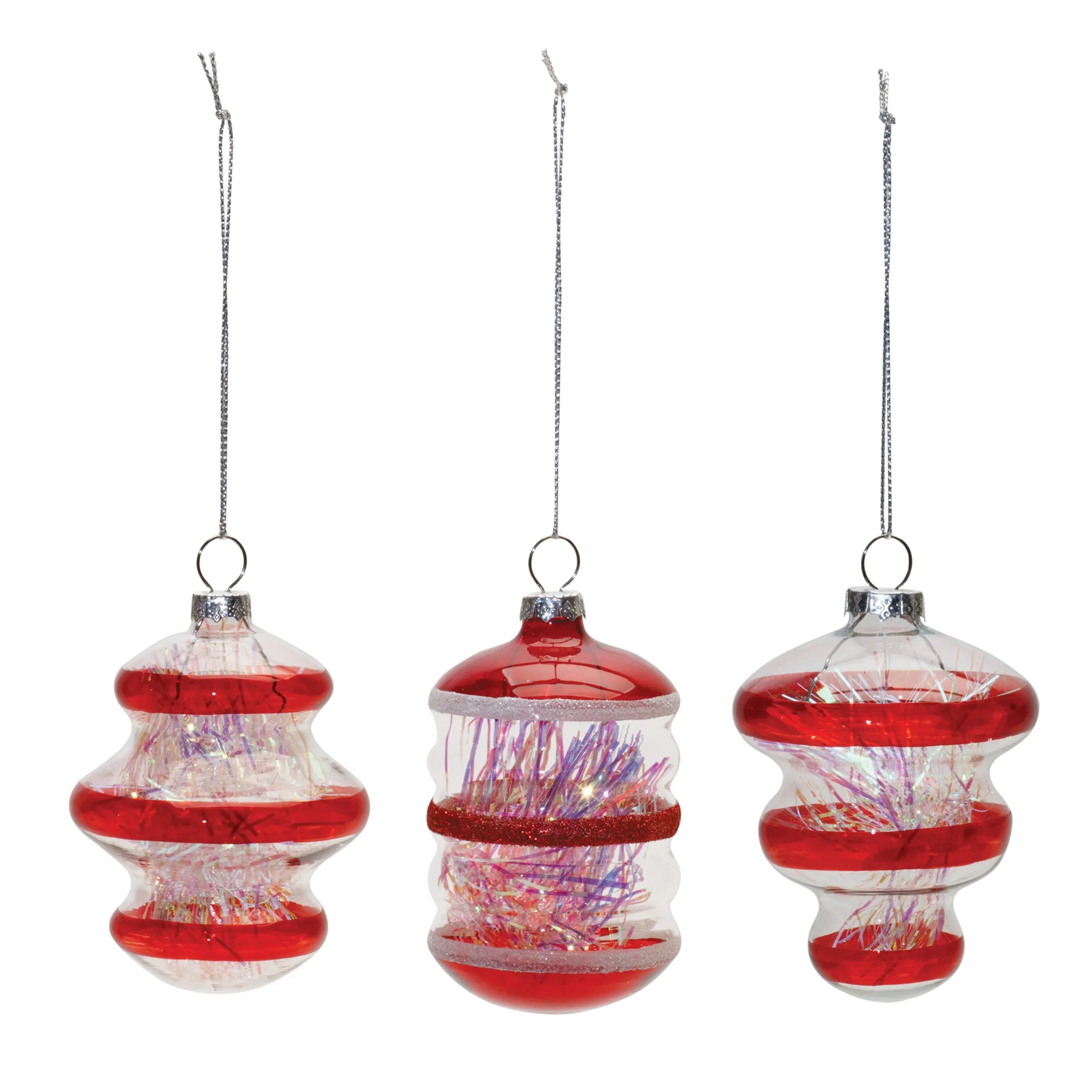 Ornament (Set of 12) 4"H Glass
