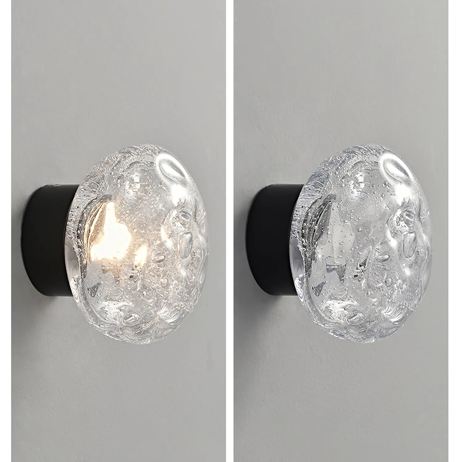 Orrin Molten Glass Wall Light