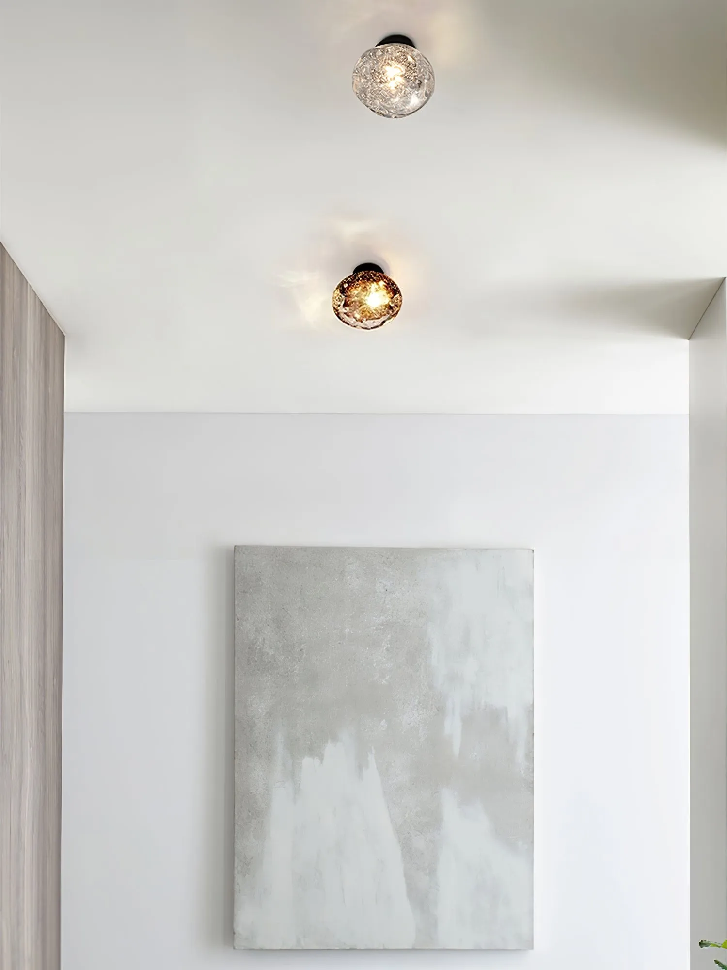 Orrin Molten Glass Wall Light