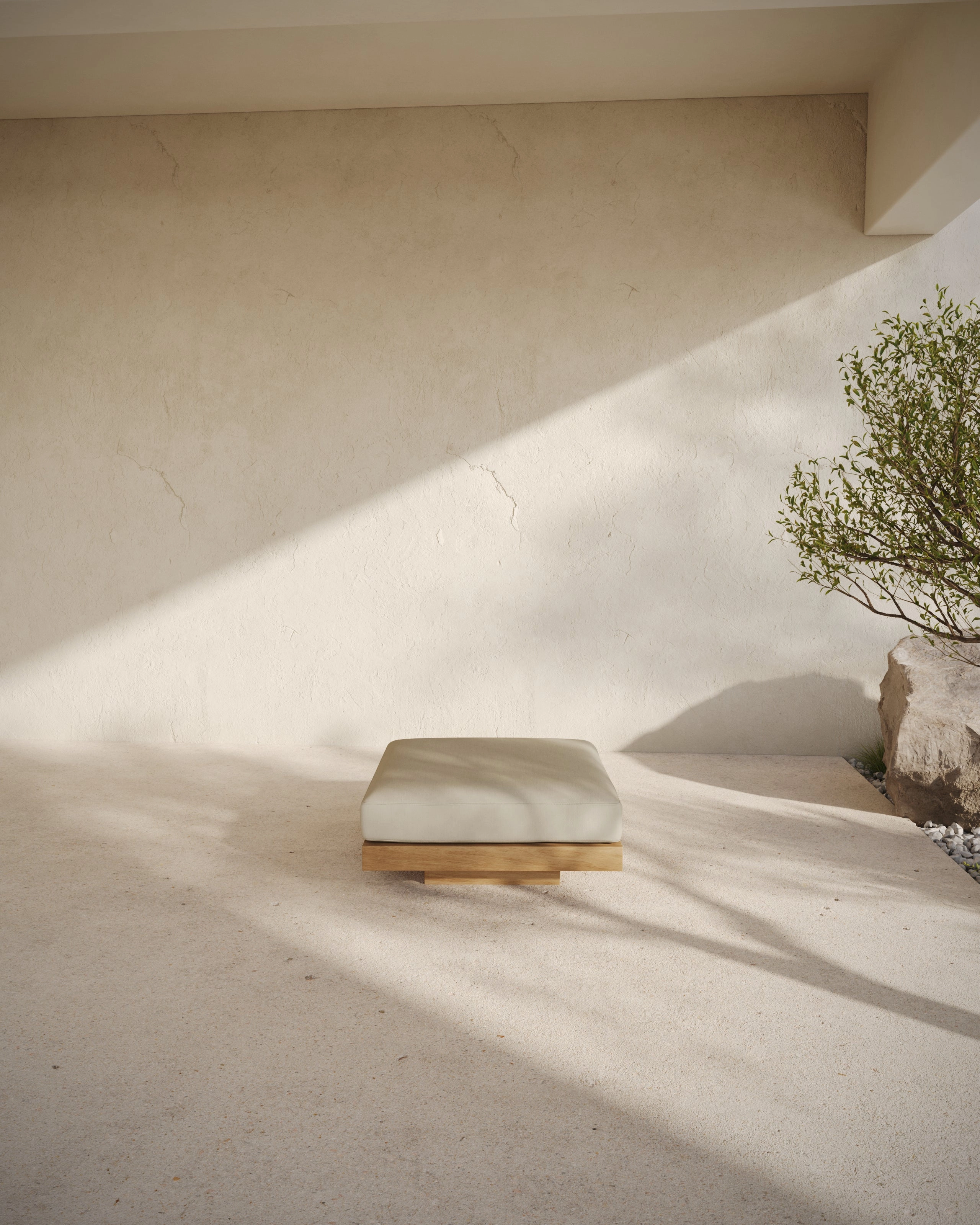 Ottoman chalk outdoor Rudolph