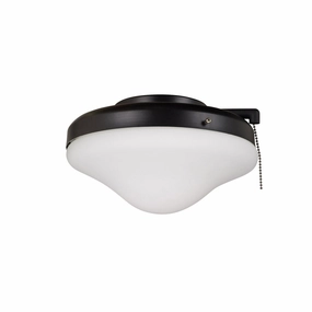 Outdoor LED Fan Light Kit in Flat Black Outdoor Ceiling Fans discount