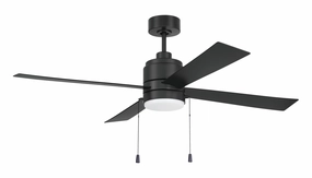 Outdoor McCoy 52 4 Blade with Pull Chains 52"Ceiling Fan Flat Black Exterior Fans FANS clearance sale