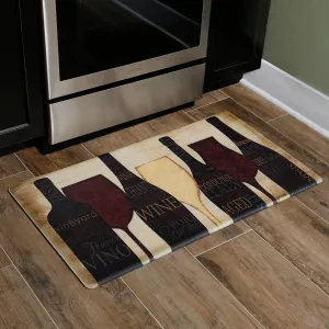 Oversized 20"x36" Feel at Ease Anti-Fatigue Kitchen Mat (Wine Silhouette) Area Rugs holiday deals