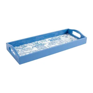 Pagoda Toile Lacquer Bar Tray Jewelry Trays Organizer Pack