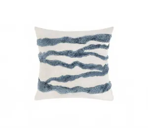 Paige Hand Tufted Pillow In Capri Blue Throw Pillows sofa decor deals