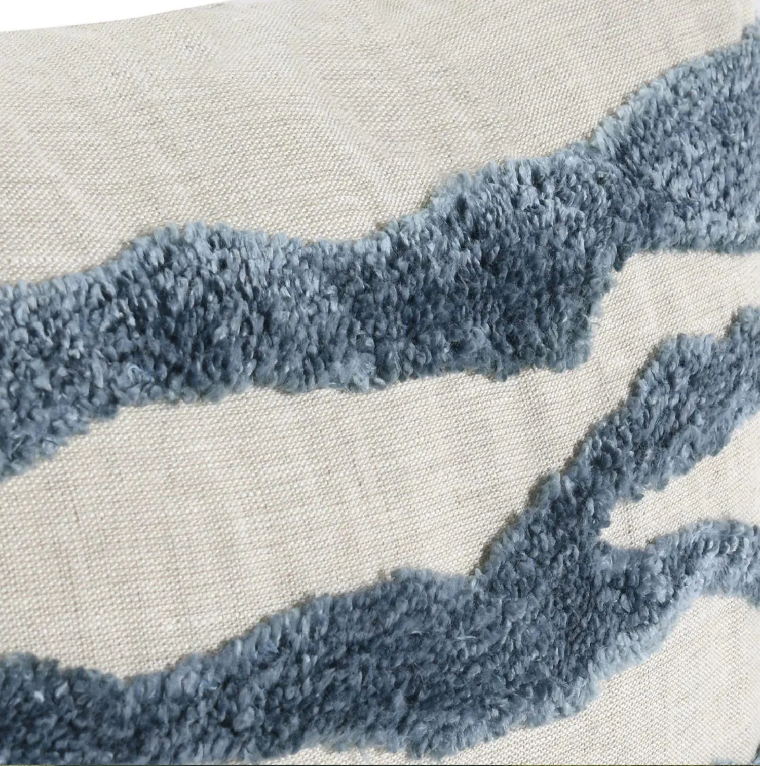 Paige Hand Tufted Pillow In Capri Blue