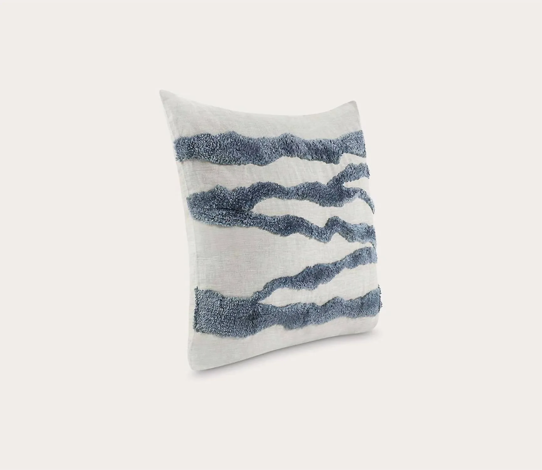 Paige Hand Tufted Pillow In Capri Blue
