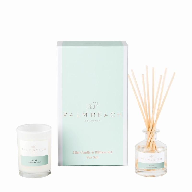 Palm Beach Collection Mini Candle & Palm Beach Collection Diffuser Sea Salt Palm Beach Home Fragrance outlet