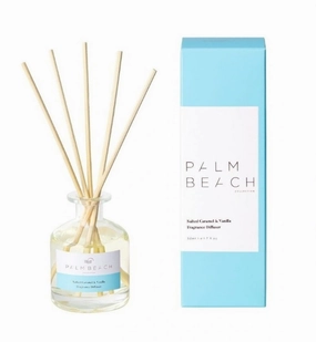 Palm Beach Mini Fragrance Diffuser Salted Caramel & Vanilla - 50ml Palm Beach Home Fragrance outlet