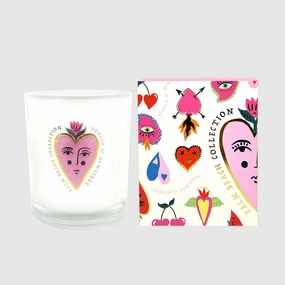 Palm Beach Queen of Hearts Candle - Pomelo & Dewberry 350g Palm Beach Home Fragrance outlet